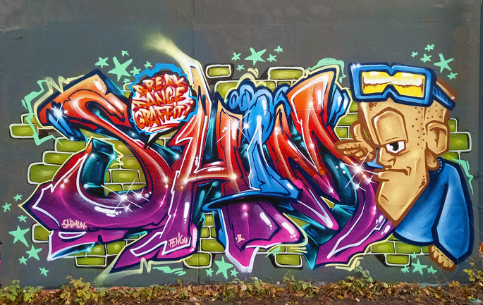 Shimun Breakdance Graffiti in Bergkamen